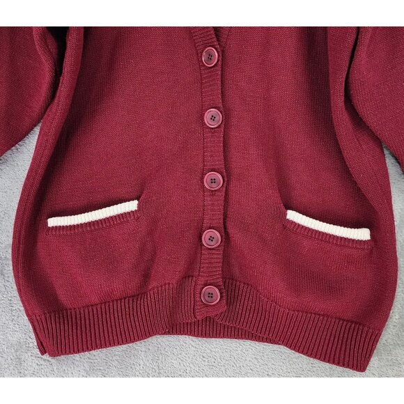 Outlander Sweater Womens Large Multicolor Button Front Knit Cardigan 90s Vintage - Picture 8 of 11